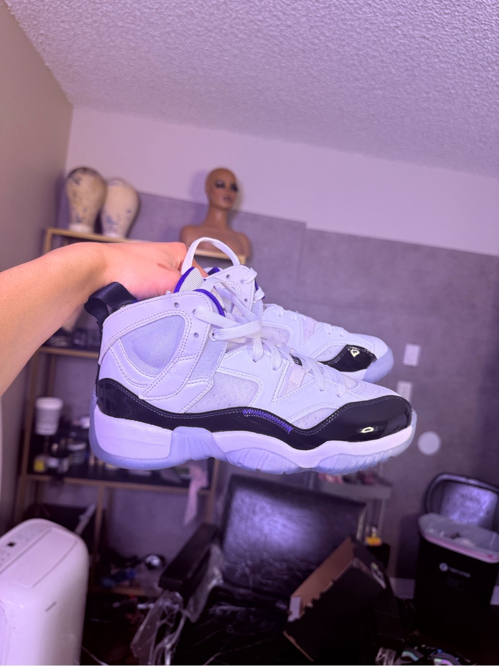 Nike Women’s White and Black High-Top Sneakers